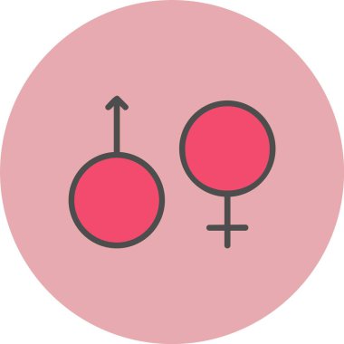Çember Simgesi Dolu Cinsiyet İmza Satırı
