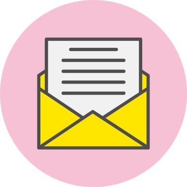 Davet Satırı Dolu Çember Simgesi