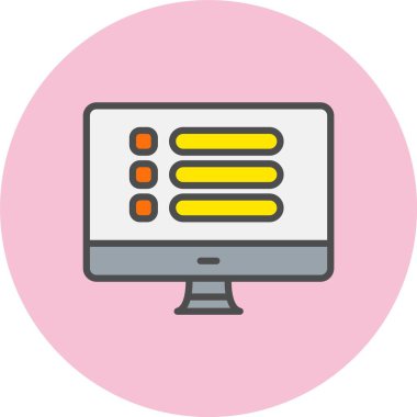 Liste Satırı Dolu Çember Simgesi