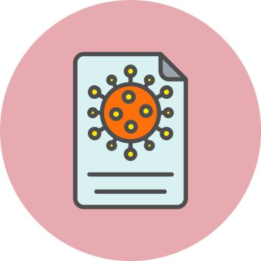 Test Sonuç Satırı Dolu Çember Simgesi