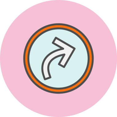 Ok Satırını Yeniden Yapılandır Dolu Çember Simgesi