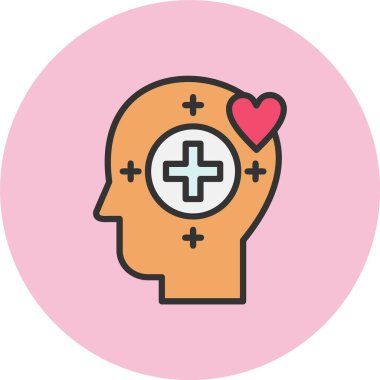 Metal Haelth Satırı Dolu Çember Simgesi