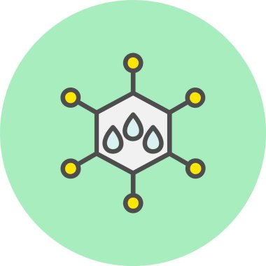 Nano Satır Dolu Çember Simgesi