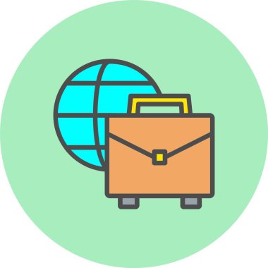 Dünya Geneli Bütünlük Satırı Dolu Çember Simgesi