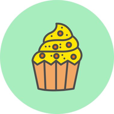 Kek Satırı Dolu Çember Simgesi