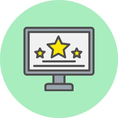 Beğeni Satırı Dolu Çember Simgesi