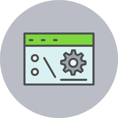 Komut Satırı Dolu Çember Simgesi