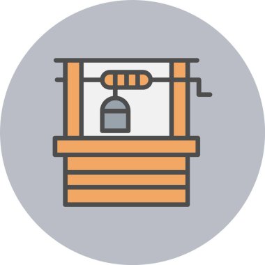 Satır Dolu Çember Simgesi