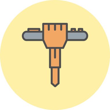 Makine Satırı Dolu Çember Simgesi