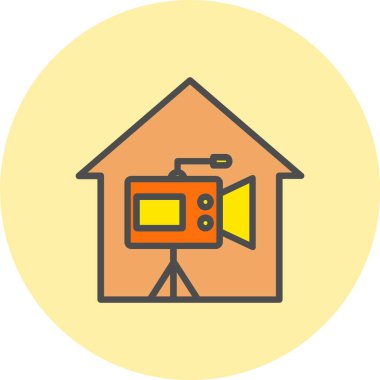 Stüdyo Satırı Dolu Çember Simgesi