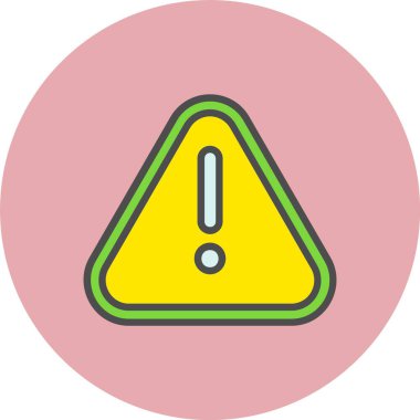 Tehlike İmza Satırı Dolu Çember Simgesi