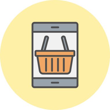 Çevrimiçi Oluşturma Satırı Dolu Çember Simgesi