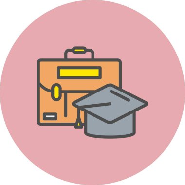 Çember Simgesi Dolu Çember Vektör Satırı