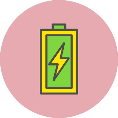 Hücre Satırı Dolu Çember Simgesi