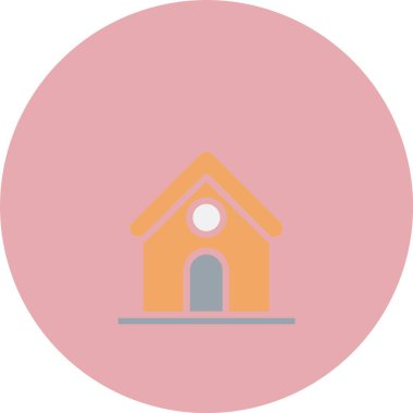 Kilise Satırı Dolu Çember Simgesi