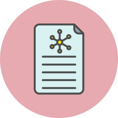 Deney Satırı Dolu Çember Simgesi