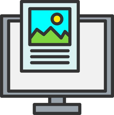 Ön Uç Satırı Dolu Çember Simgesi