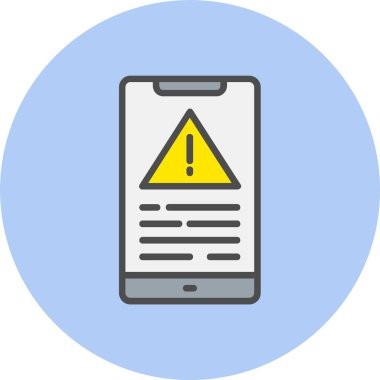 Hata Satırı Dolu Çember Simgesi