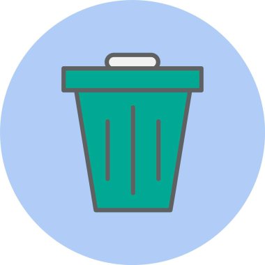 Çöp Satırı Dolu Çember Simgesi