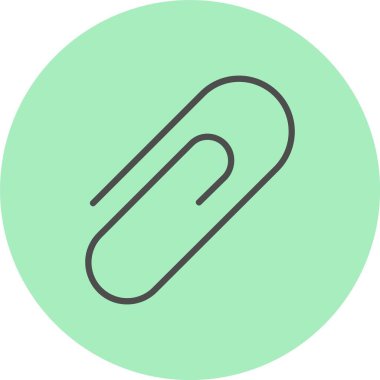 Clip Satırı Dolu Çember Simgesi