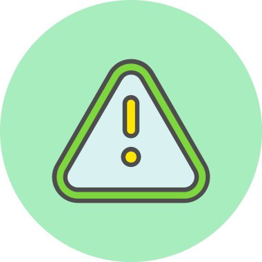 Tehlike İmza Satırı Dolu Çember Simgesi