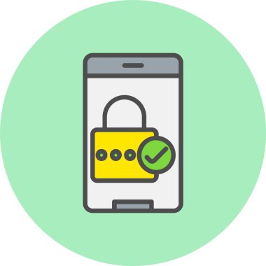 Giriş Satırı Dolu Çember Simgesi