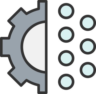 Sayısallaştırma Satırı Doldurulmuş Çember Simgesi