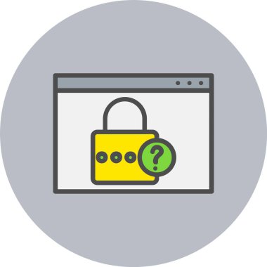 Unutulmuş Satır Dolu Çember Simgesi