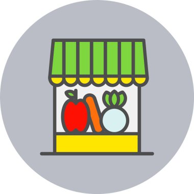 Market Satışları Çember Simgesi Dolu