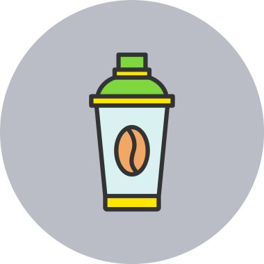 Sarsıcı Satır Dolu Çember Simgesi