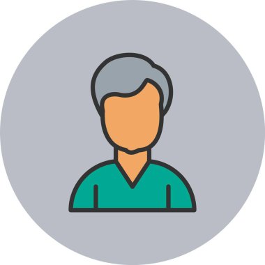 Kullanıcı Satırı Dolu Çember Simgesi