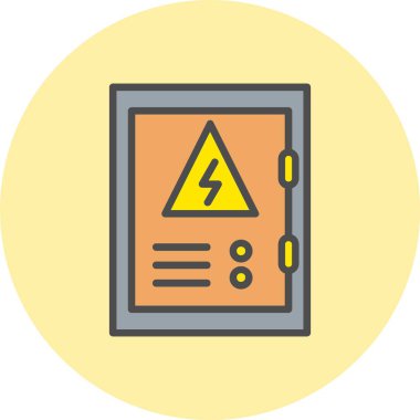 Elektrik Paneli Satırı Daire Simgesi Dolduruldu