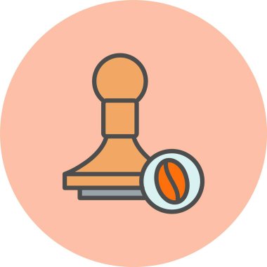 Temper Satırı Dolu Çember Simgesi