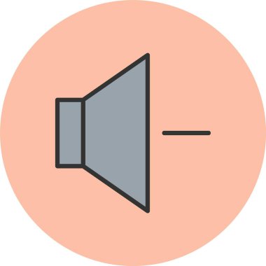 Satır Altındaki Ses Dolu Çember Simgesi