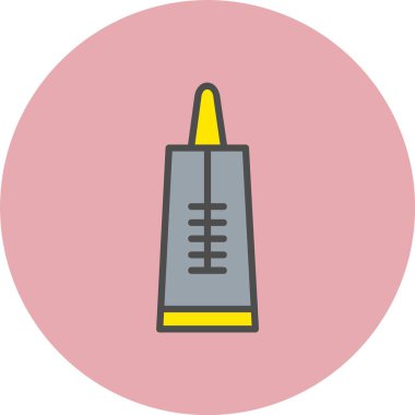 Kirpik Satırı Dolu Çember Simgesi