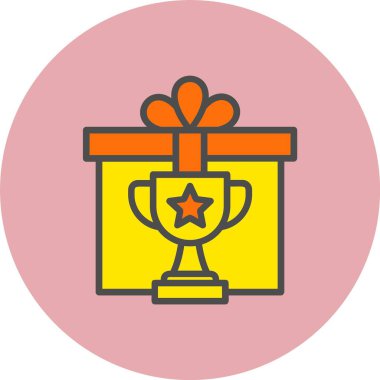 Kazanan Ödül Satırı Dolu Çember Simgesi