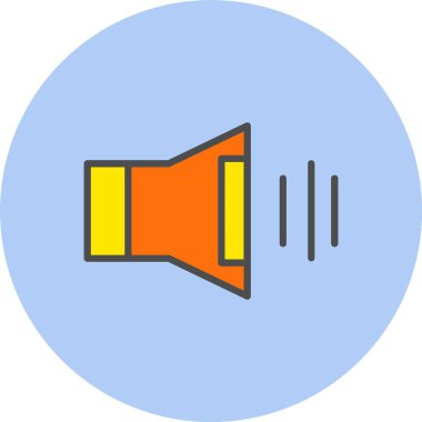 Ses Satırı Dolu Çember Simgesi