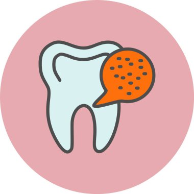 Bakteri Satırı Dolu Çember Simgesi