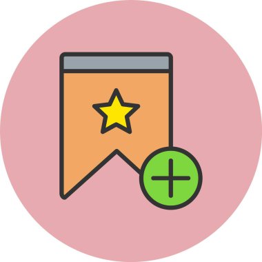 Kitap İşareti Dolu Çember Simgesi Ekle