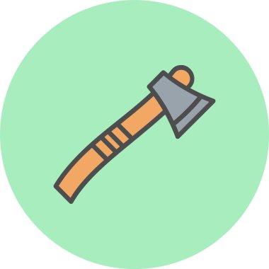 Balta Satırı Dolu Çember Simgesi