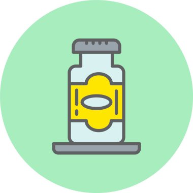 Jar Satırı Dolu Çember Simgesi