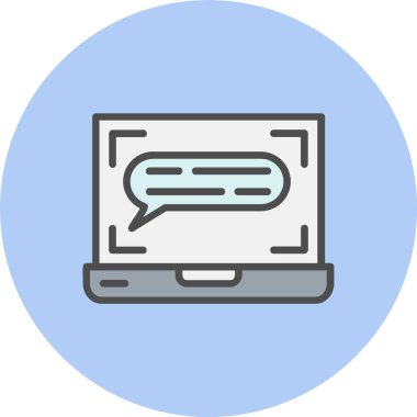 İleti Satırı Dolu Çember Simgesi