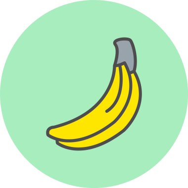 Muz Hattı Dolu Çember Simgesi