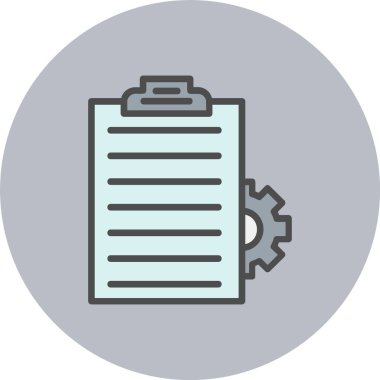 Pano Satırı Dolu Çember Simgesi