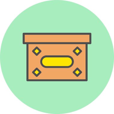 Sandık Satırı Dolu Çember Simgesi