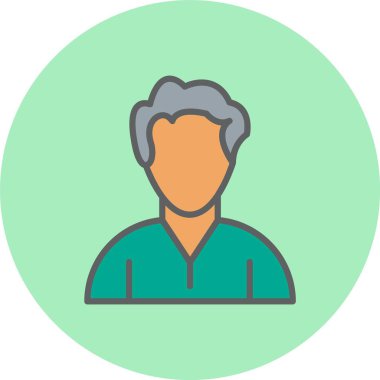 Kullanıcı Satırı Dolu Çember Simgesi