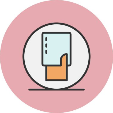 Amonestation Line Dolu Çember Simgesi