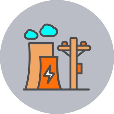 Elektrik Fabrikası Satırı Çember Simgesi Dolduruldu