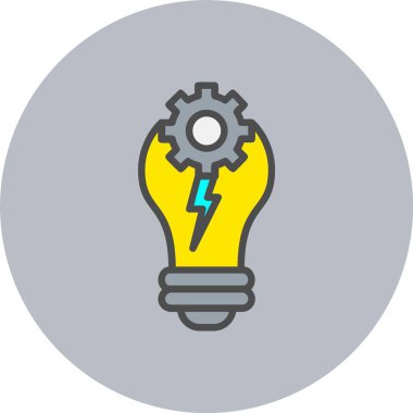 İlham Satırı Dolu Çember Simgesi