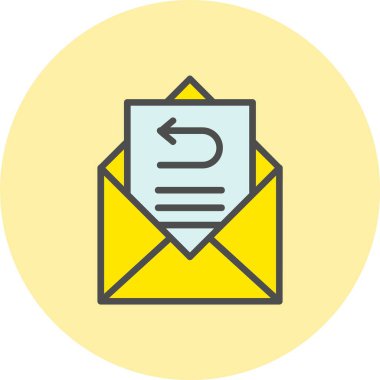 Arkaplan Satırı Dolu Çember Simgesi